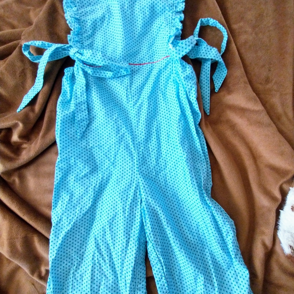 Blue polka dots 1 piece outfit